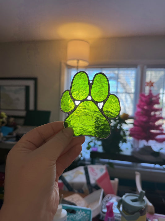 Paw Print Suncatcher
