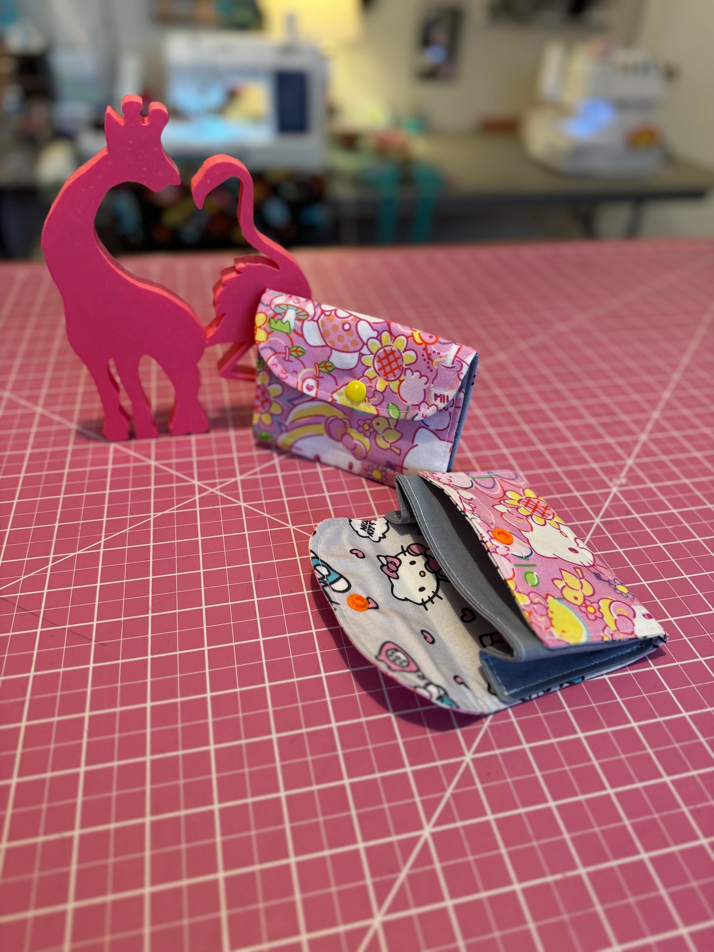 Fabric Wallet - Hello Kitty