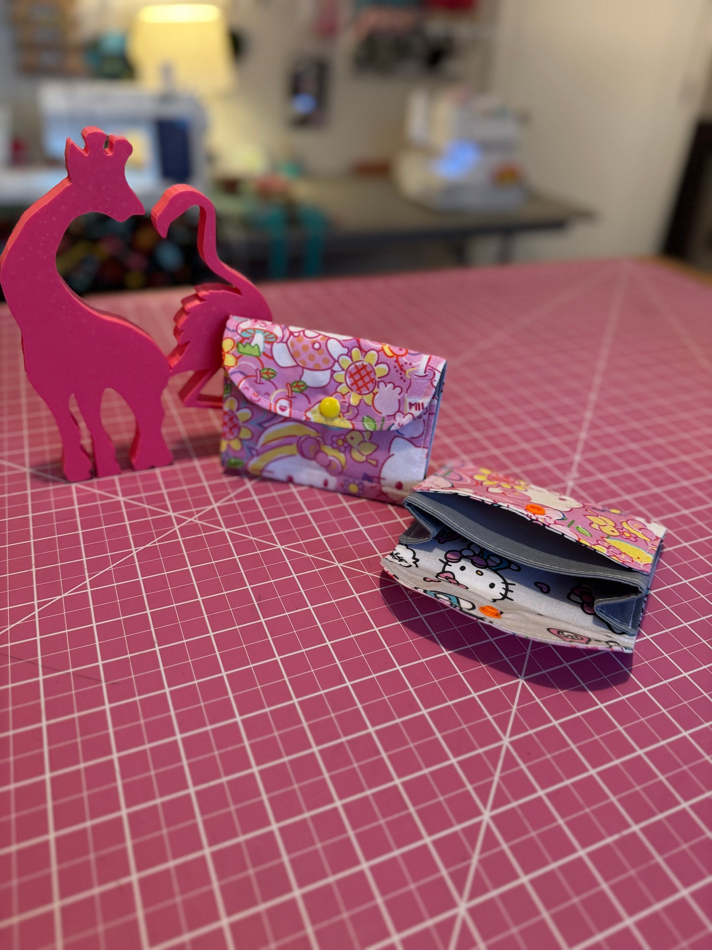 Fabric Wallet - Hello Kitty