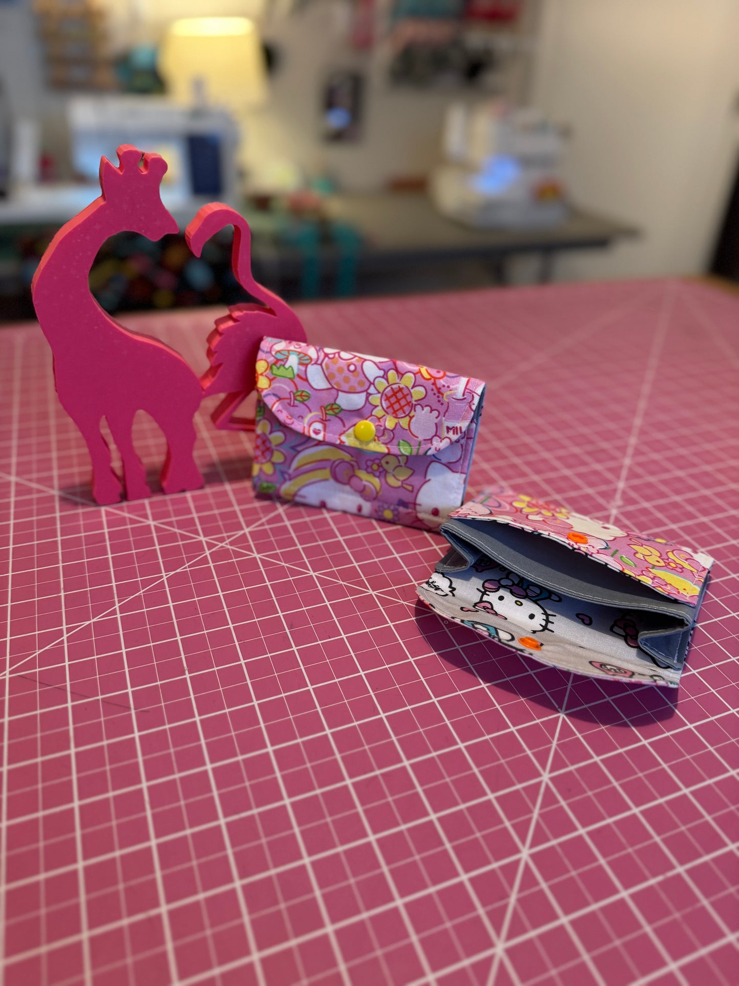 Fabric Wallet - Hello Kitty