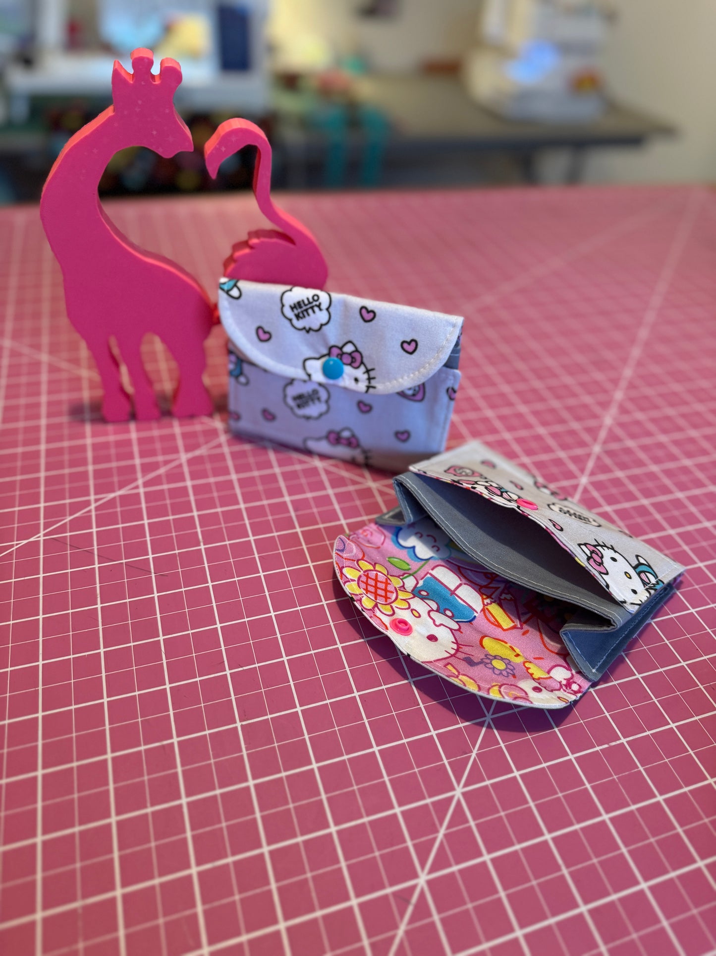 Fabric Wallet - Hello Kitty