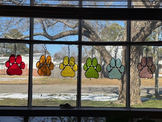Paw Print Suncatcher