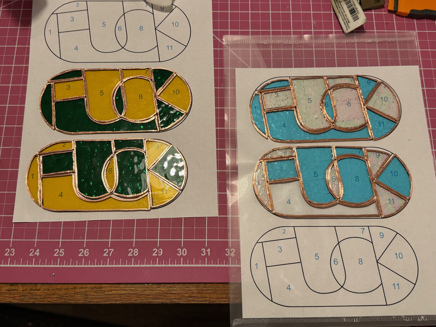 "My Last Fuck" Suncatcher