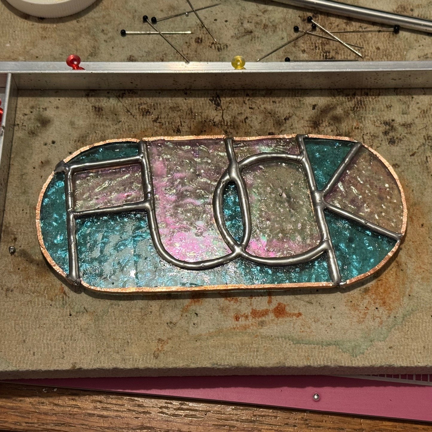 "My Last Fuck" Suncatcher
