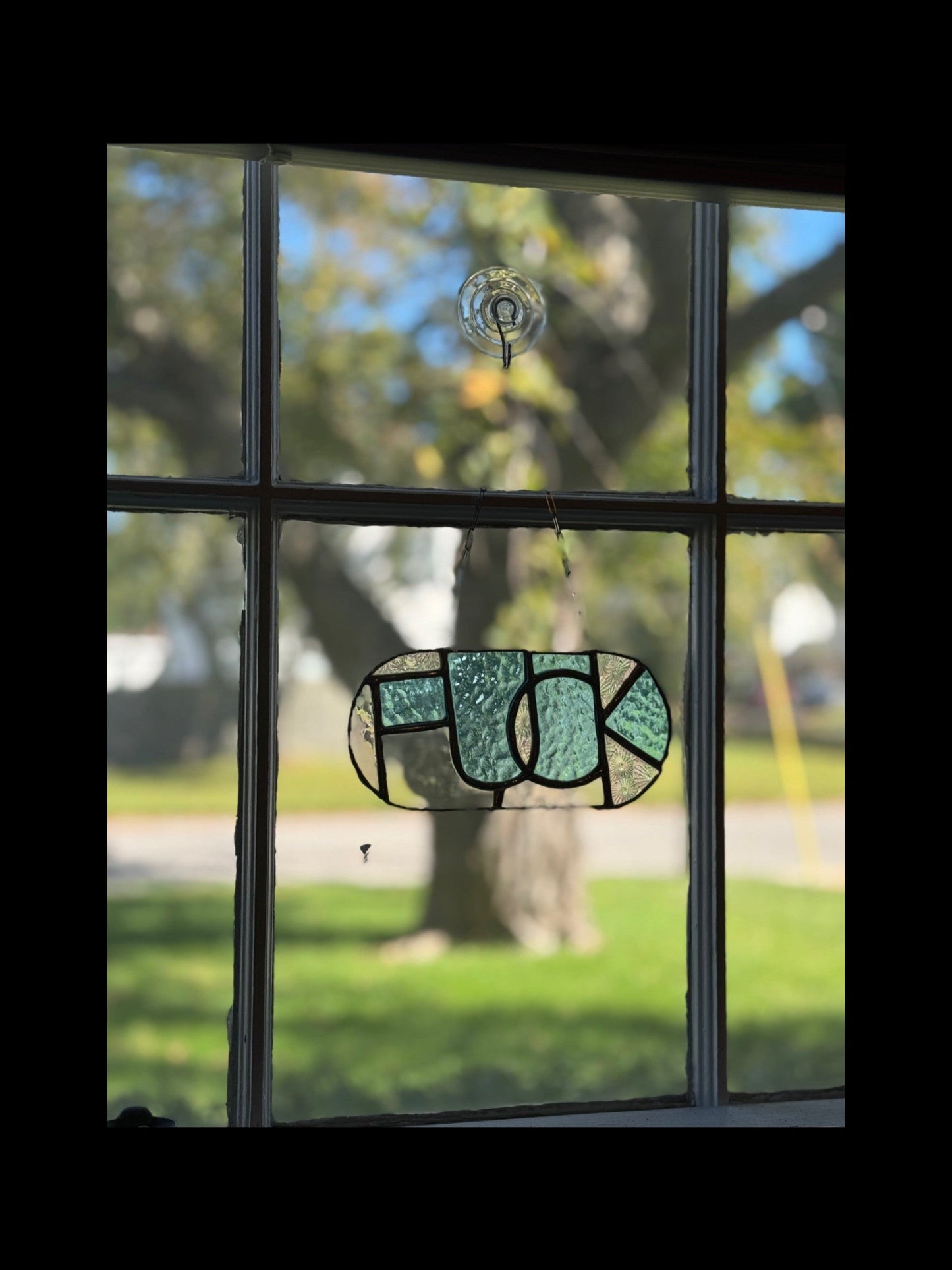 "My Last Fuck" Suncatcher